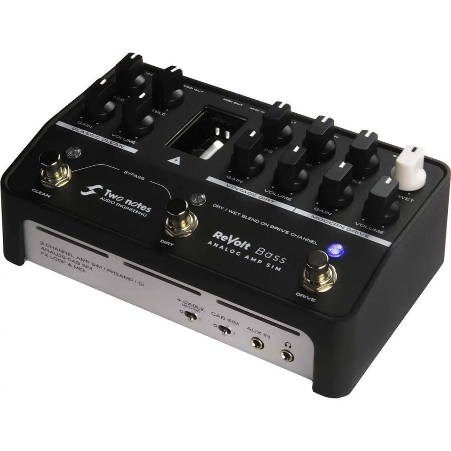 Two notes Revolt Bass TNREVOLTB トゥーノーツ ベース用 エフェクター 真空管プリアンプ・DI&キャビネットシミュレーション_6