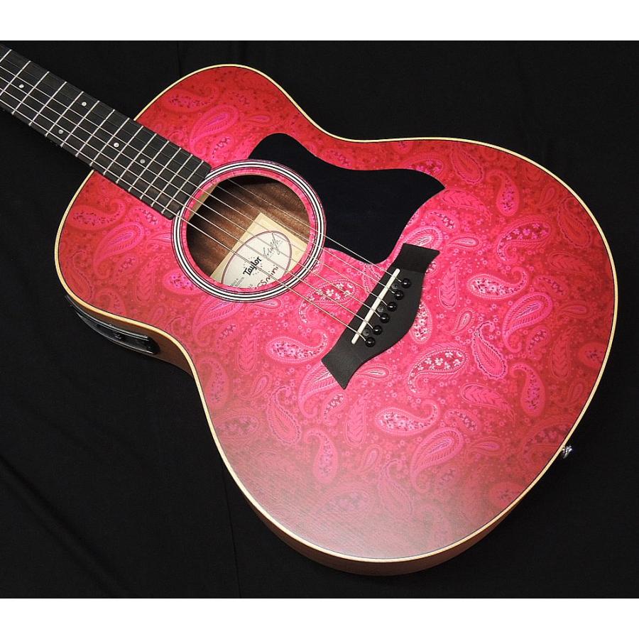 Taylor GS Mini-e Special Edition Fuchsia Pink Paisley テイラー エレアコ エレクトリック ミニ ギター ピンク ペイズリーの画像