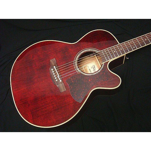 コンタクトPU増設済 Takamine DMP551C WR タカミネ ワインレッド エレアコ アコースティックギター デュアルピックアップ仕様｜aw-shopping｜02