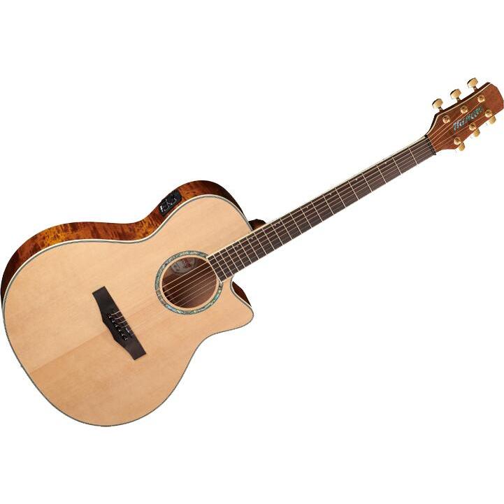 Morris R-021 N アコースティックギター エレアコギター ナチュラル モーリス フレイム・マホガニーバック : オーディオ渡辺 ...