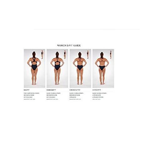 TYR Sport ダイヤモンドバック スイムスーツ レディース用 無地 32 レッド_3
