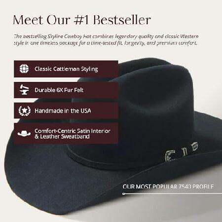 Stetson メンズ スカイライン ハット US サイズ: 7 カラー: ブラックの画像