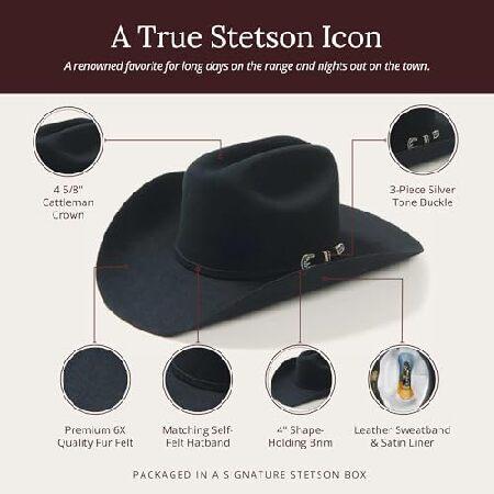 Stetson メンズ スカイライン ハット US サイズ: 7 カラー: ブラックの画像