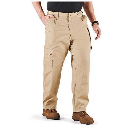 5.11 Tactical Men's Taclite Pro Lightweight Performance Pants， Cargo Pockets， Action Waistband， TDU Khaki， 36W x 34L， Style 74273