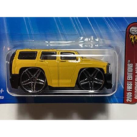Hot Wheels - 2005 - Hummer H3 - 7 of 10 cars - Yellow - First Editions - Blings - #037 - Limited Edition - Collectibleの画像