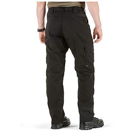 5.11 Tactical Men's Taclite Pro Lightweight Performance Pants， Cargo Pockets， Action Waistband， Black， 28W x 36L， Style 74273
