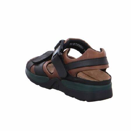 Mephisto Men's Shark Dark Brown/Black Waxy Leather 43 D EUの画像