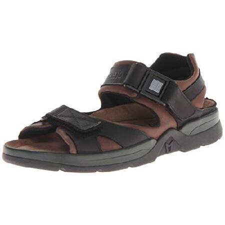 Mephisto Men's Shark Dark Brown/Black Waxy Leather 43 D EUの画像
