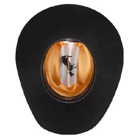Stetson メンズ カウボーイマーシャルハット, ブラック, 7 3/8の画像
