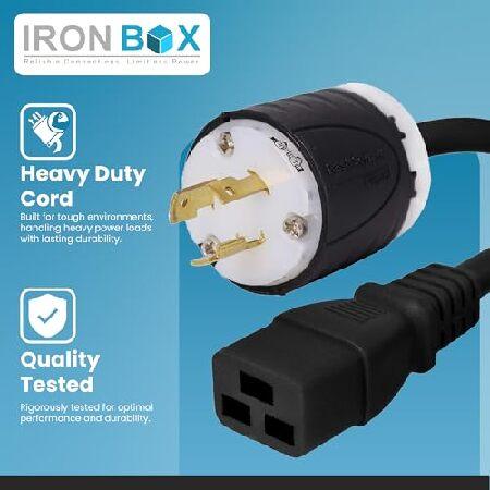 Nema l6 - 20p to c19電源コード - 10足、20 A / 250 V、12 / 3 AWG - Ironボックスパーツ# ibx-7374 - 10 M_2