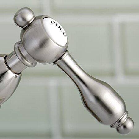 Kingston Brass KS1432TAL Kingston Brass Tudor 4 in. Center Lavatory Faucet With Brass Pop-Up_2