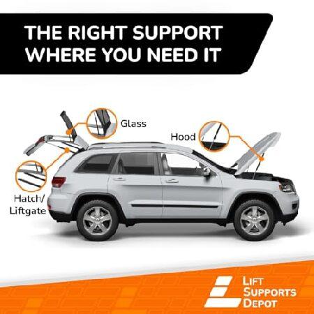 Lift Supports Depot Qty (2) 10mm Metal U Clamp Lift Supports 17 Inch Extended x 70lbs Shocks Strutsの画像