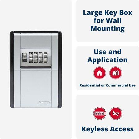 ABUS 08492 Big KeyGarage 787 Padlock for Wall Mounting - Black/ Silver
