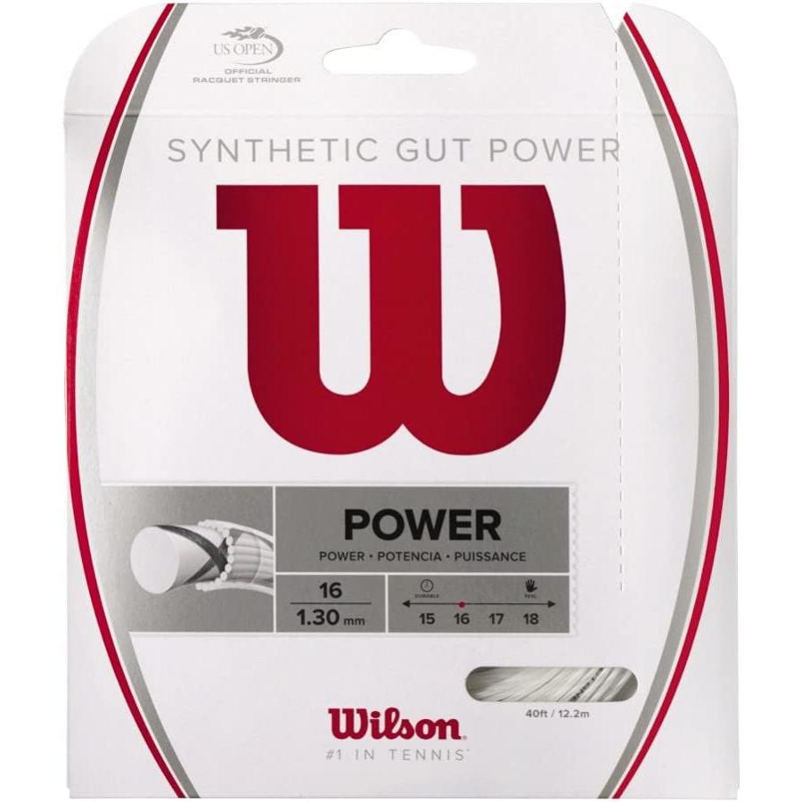Wilson(ウイルソン) テニス ストリング モノフィラメント ガット SYNTHETIC GUT POWER(シンセティックガットパワー) 16 NATURAL(シンセテ Wilson（ウイルソン） テニス ストリング モノフィラメント ガット