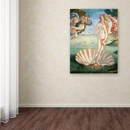 Trademark Fine Art Birth of Venus 1484 アートワーク サンドロ・ボッティチェッリ作、24 x 32インチ