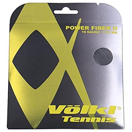 VOLKL(フォルクル) テニス ガット PWR FIBER 2 16ゲージ ブラック V21025 BLK(ブラック)