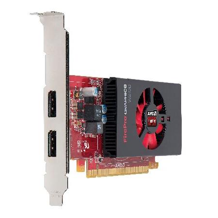 HP J3G91AT AMD AMD FirePro W2100;: 320 Stream Processors organized into 5 Compute Units; Frequency: 630Mhz; Power: 35W 2GB graphics card_2