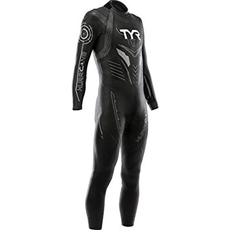 【GINGER掲載商品】 Category Wetsuit Hurricane Men's TYR 3, Small/Medium Black/Silver, ロングジョン