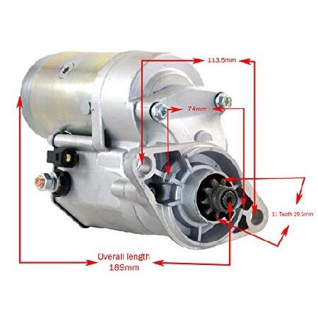 RAREELECTRICAL Rareelectrical New 11 Tooth 29.5Mm Gear Starter Compatible With Airboat Toyota Denso 0280996260 0280996300