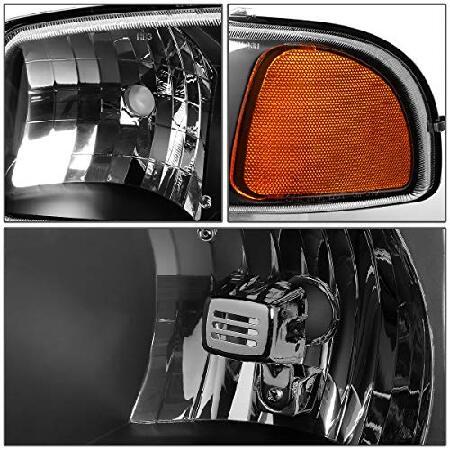 DNAモーターHL-OH-SIE994P-BK-AMヘッドライトアセンブリ、運転席側および助手席側の画像
