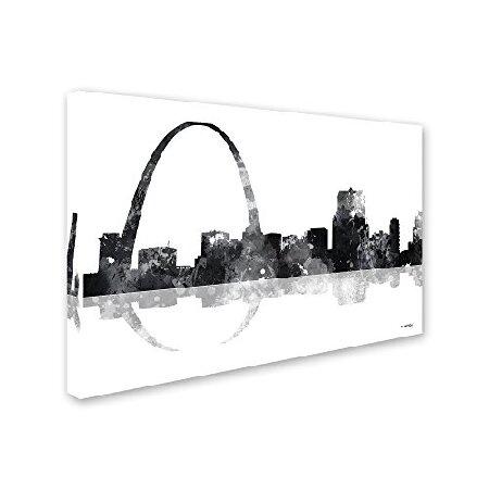 Trademark Fine Art Gateway Arch St Louis MO Skyline BG-1 by Marlene Watson， 22x32-Inch_1