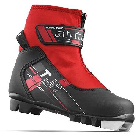 Alpina Sports Youth TJ Touring Ski Boots with Strap & Zippered Lace Cover,｜awa-outdoor