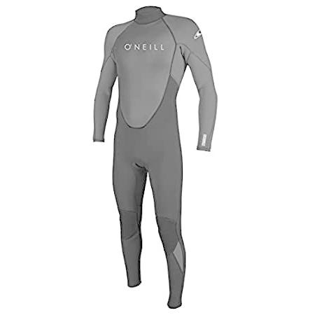 O'Neill Men's Reactor-2 3/2mm Back Zip Full Wetsuit, Black/Graphite, L
