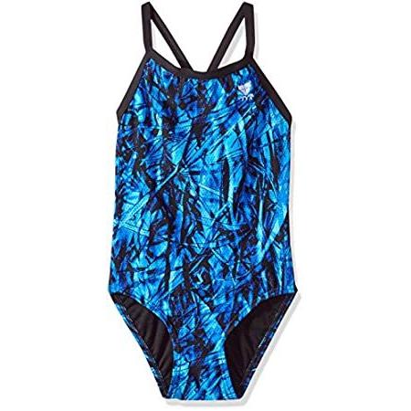 激安/新作 26, (Size Blue) Piece One Swimming Diamondfit Sagano Women's TYR - 女性用