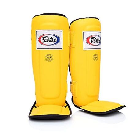 Fairtex SP3 ムエタイ すね当て メンズ レディース キッズ | 総合格闘技トレーニング キックボクシング | プレミアム 軽量 ＆ 耐久性 | トレーニング中の脛の副の画像