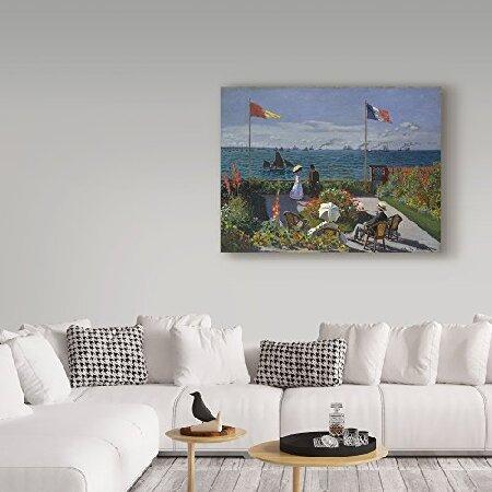 Trademark Fine Art Garden at Sainteadresse by Claude Monet, 18x24-Inch, Multicolorの画像