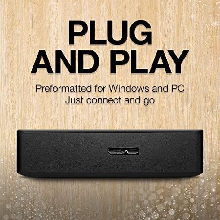 Seagate (シーゲイト) Portable (ポータブル) 1TB 外付け ハードドライブ HDD - USB 3.0 パソコン/Mac/プレイステーション/Xbox用 1年間のRescueサービス付帯 (S_4