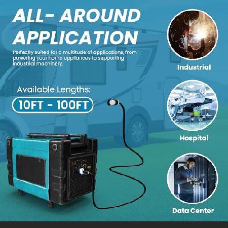 IronBox Electric - L21-30 Extension Cords - L21-30 Plug to L21-30 Connector - 30A， 120/208V 3 Phase - 8/5 SOOW Heavy Duty Extension Cord - Ideal for I_4