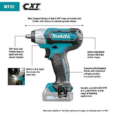 マキタ（makita） 12V Max CXT インパクトレンチ 3/8インチ WT02Z