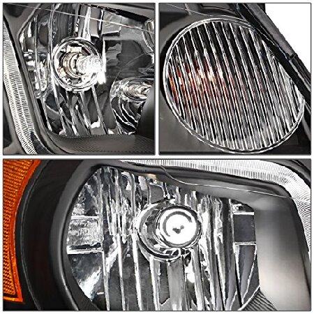 DNA Motoring LED DRL フロントバンパー ヘッドライト/ランプ 交換用 HL-LB-CI06-BK-AM