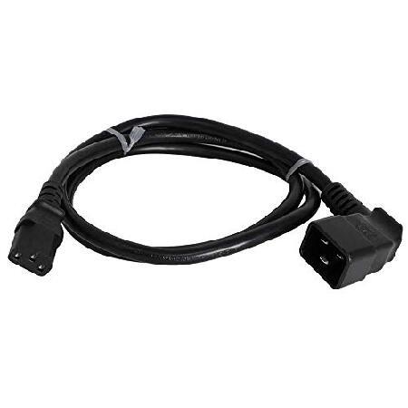 左向きC20からC13電源コード - 足、15A/250V、14/3 AWG、IEC 60320 - アイアンボックスパーツ# IBX-67301 6 ft IBX-67301_1