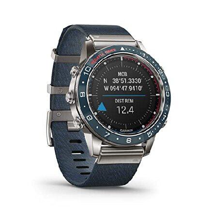 Garmin MARQ Captain, Men's Luxury Tool Watch with Advanced Nautical Features, Track Wind Speed, Direction, Temperature and Tide Informationの画像