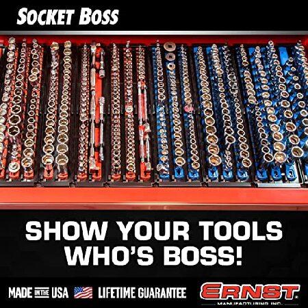 ERNST Socket Boss コンボ 3個パック ツールオーガナイザー ツイストロックテクノロジー レッド モデル 8510A - メカニックやDIY愛好家のための安全なソケットス