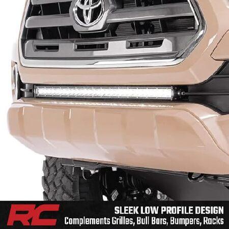 Rough Country 70730BLDRL ブラックシリーズ 一列 CREE LEDライトバー DRL デイタイムランニングライト付き