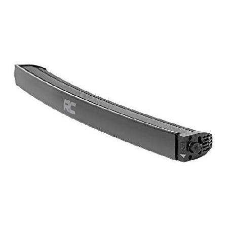 Rough Country 76.2 cm カーブLEDライトバー - クールホワイトDRL、150W、スポットビーム付きブラックシリーズ