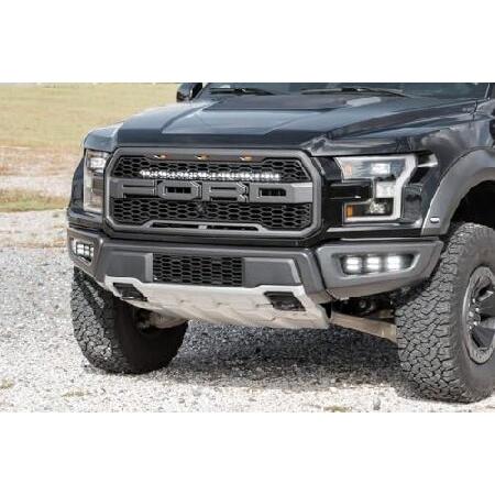 Rough Country 76.2 cm カーブLEDライトバー - クールホワイトDRL、150W、スポットビーム付きブラックシリーズ