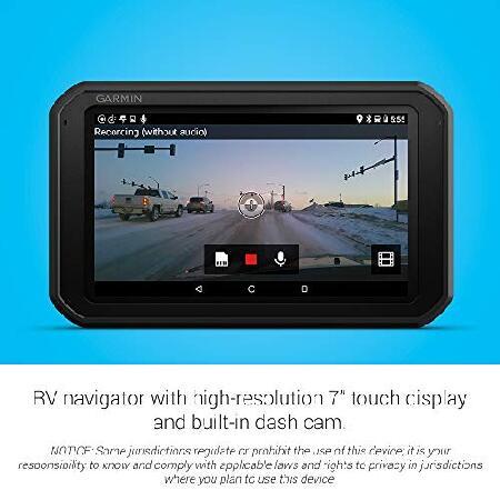 Garmin (ガーミン) RV 785 ＆ トラフィック 高度なGPSナビゲーター RV用 内蔵ダッシュカム付き 高精細7インチタッチディスプレイ 音声起動ナビゲーションの画像