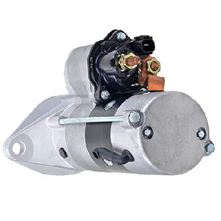 RAREELECTRICAL New 12V CCW Starter Compatible with Isuzu 4Hk1 173Hp 428080-5863 428000-5861 8-98088-669-2の画像