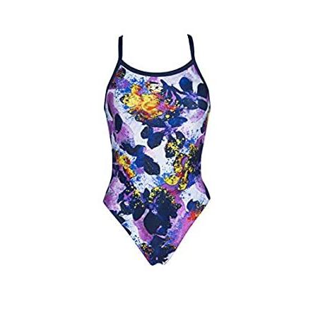 Arena Women´s Print Challenge Back One Piece Swimsuit， Glow Floral， 24