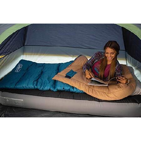 Coleman (コールマン) Brazos (ブラゾス) 寒冷地用寝袋 -2°F軽量 キャンプ用寝袋 大人用 引っかからないファスナー スタッフサック付き 洗濯機洗い可