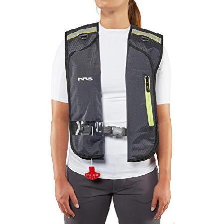 NRS Matik 膨張式ライフジャケット (PFD)-チャコール-ユニバーサルの画像