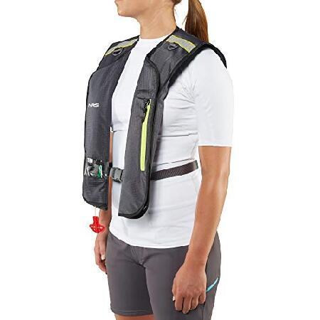 NRS Matik 膨張式ライフジャケット (PFD)-チャコール-ユニバーサルの画像