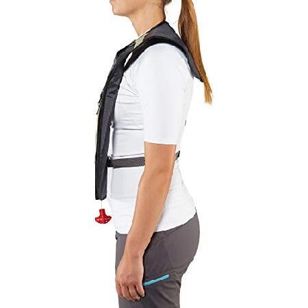 NRS Matik 膨張式ライフジャケット (PFD)-チャコール-ユニバーサルの画像