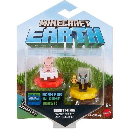 MINECRAFT Earth BOOST MINI FIGURES 2-PACK NFC-Chip Toys, Earth Augmented Reality Mobile Game, Based on Minecraft Video Game, Great for Playing, Tradinの画像