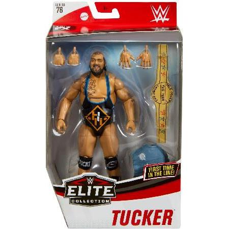 WWE Heavy Machinery Otis Elite Series #76 Deluxe Action Figure with Realistic Facial Detailing, Iconic Ring Gear ＆ Accessoriesの画像