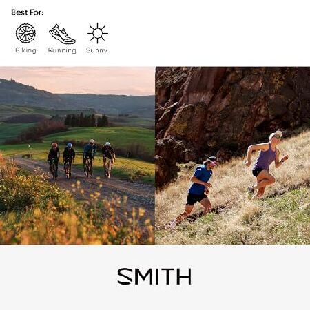 SMITH Ruckus サングラス - シールドレンズ パフォーマンス スポーツサングラス ランニング サイクリング MTBなどに - 男女兼用 - マットホワイト + バイオレッの画像